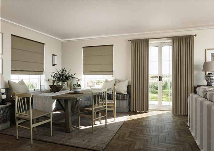 Devonshire, Biscuit - Roman Blind - Image 7